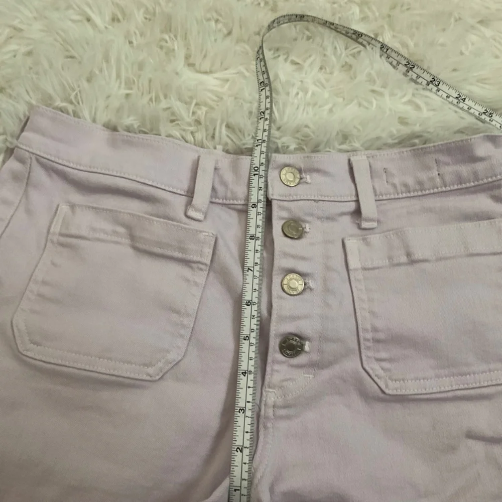 J. Crew High Rise Button Fly Jean Shorts - Lilac - Size 29‎